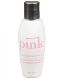 Pink Silicone Lube Flip Top Bottle 2.8 fluid ounces